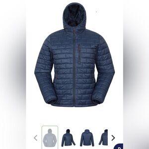 Men's Blue Puffer Jacket